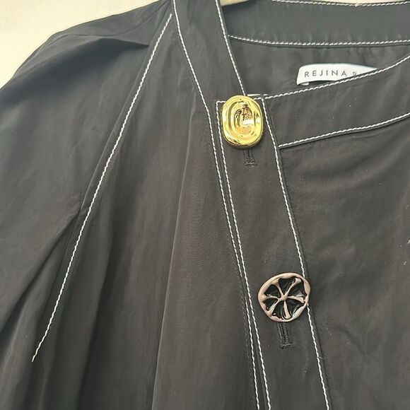 REJINA PYO Reese Shell Dress In Black Dress S - Picture 4 of 13